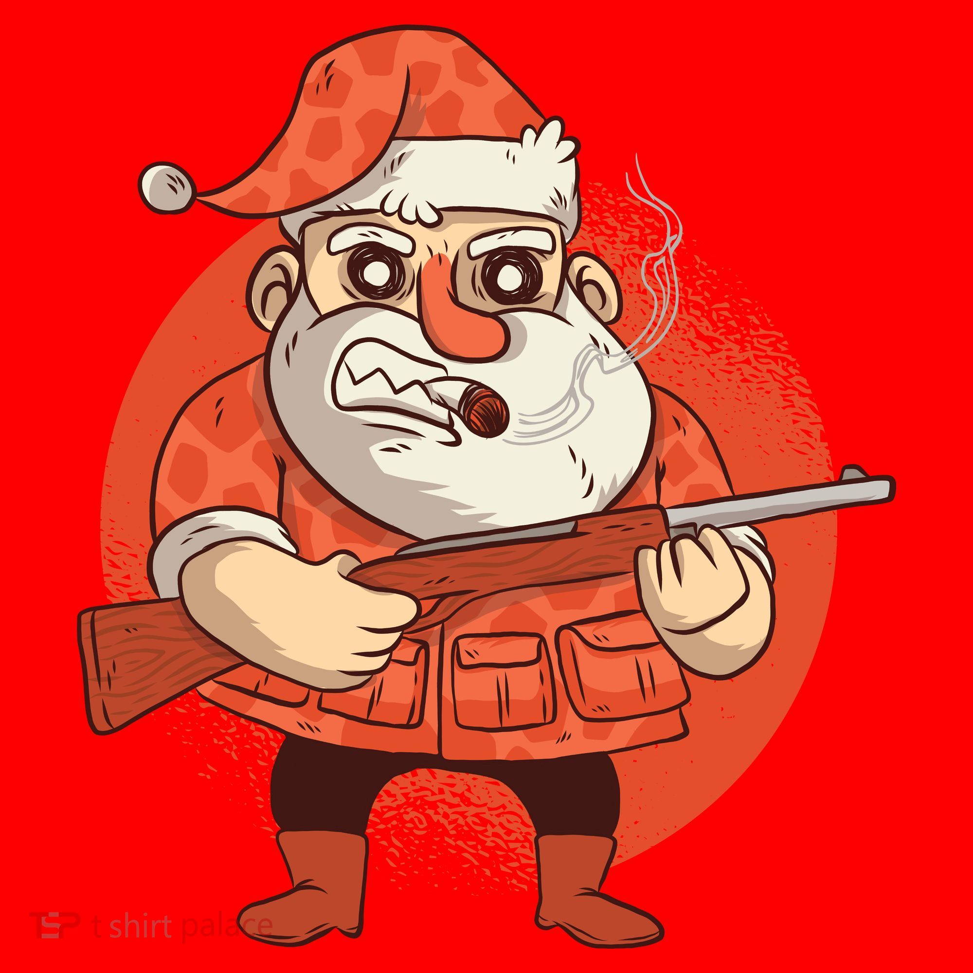 Hunting Santa Claus Women's Tank Top