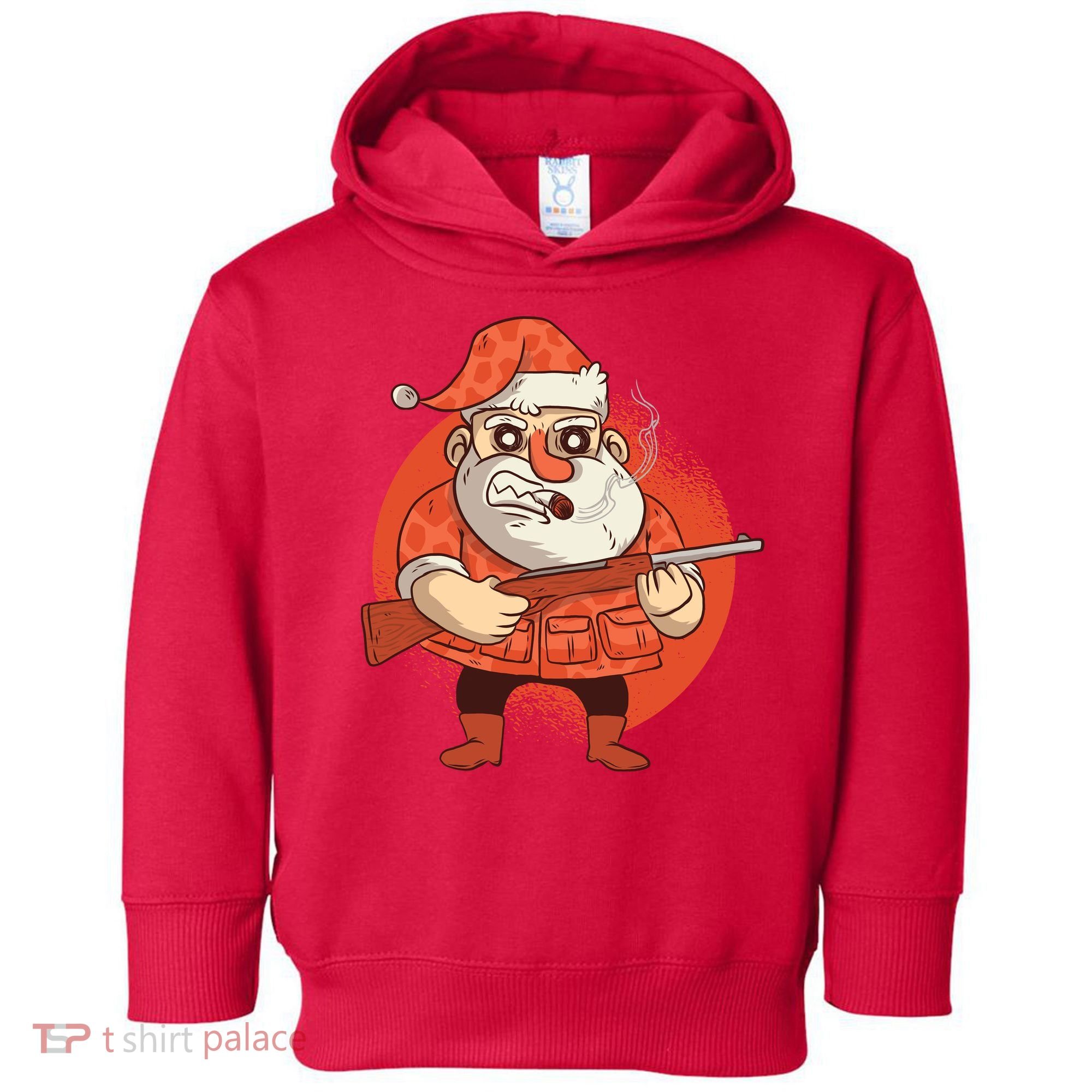 Hunting Santa Claus Toddler Hoodie