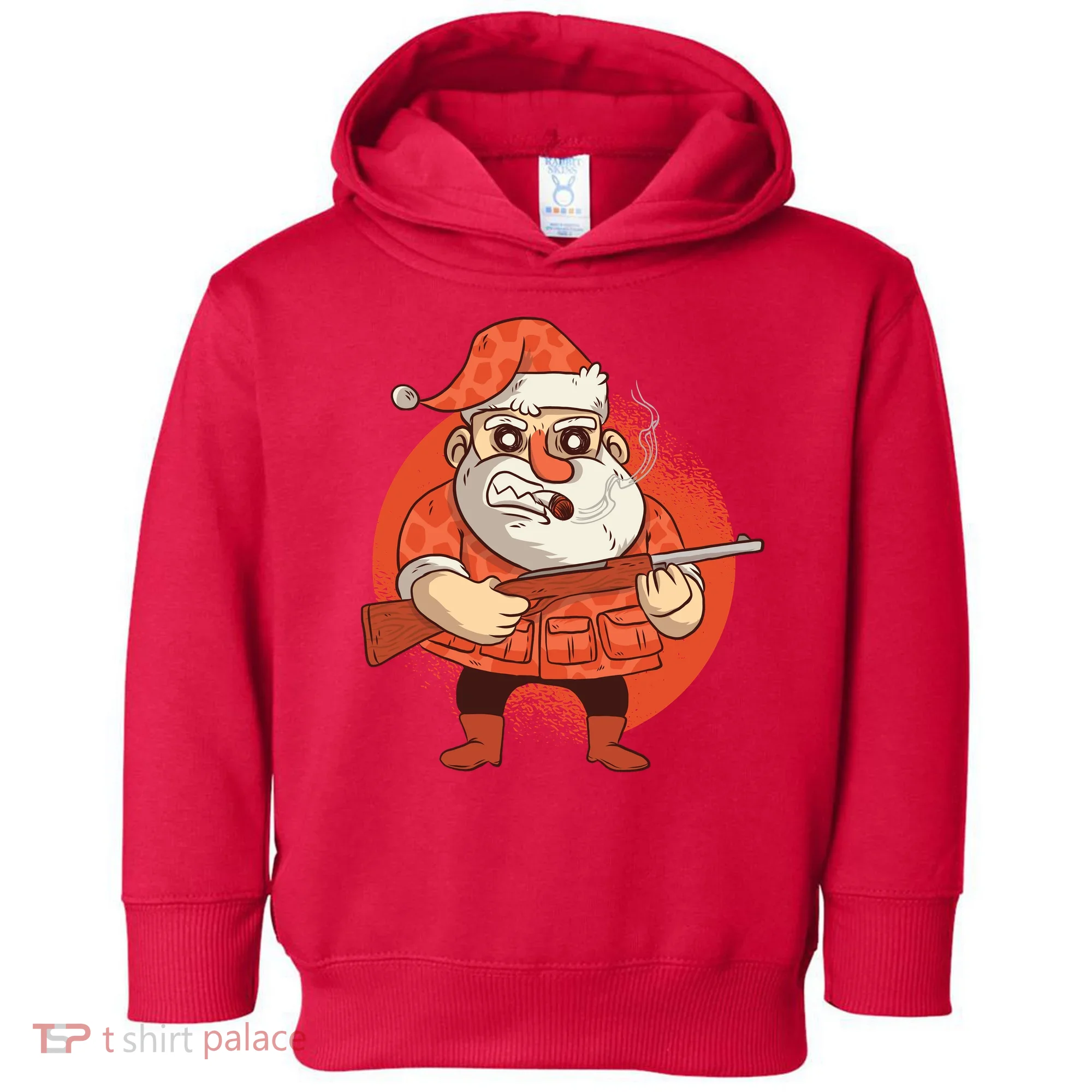 Hunting Santa Claus Toddler Hoodie