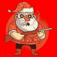 Hunting Santa Claus Toddler Hoodie thumb 2