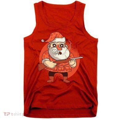 Hunting Santa Claus Tank Top