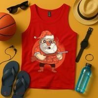 Hunting Santa Claus Tank Top thumb 4