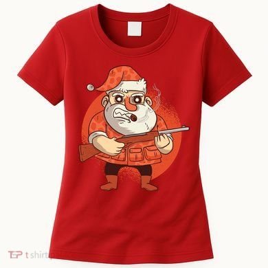 Hunting Santa Claus Women's T-Shirt
