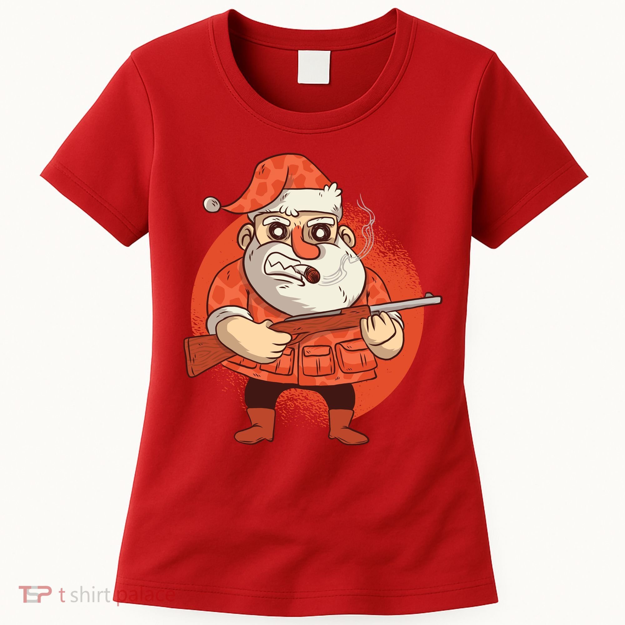 Hunting Santa Claus Women's T-Shirt
