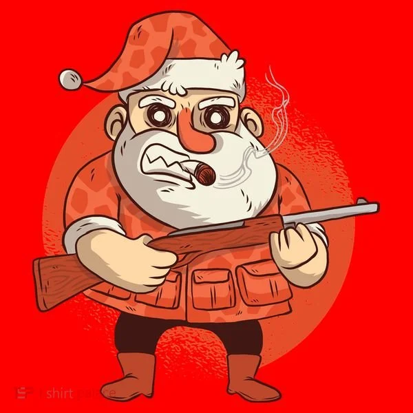 Hunting Santa Claus Women's T-Shirt