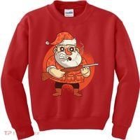 Hunting Santa Claus Kids Sweatshirt thumb 0