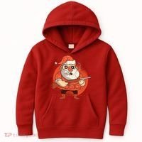 Hunting Santa Claus Kids Hoodie thumb 0