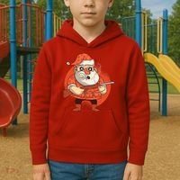 Hunting Santa Claus Kids Hoodie thumb 2