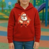 Hunting Santa Claus Kids Hoodie thumb 3
