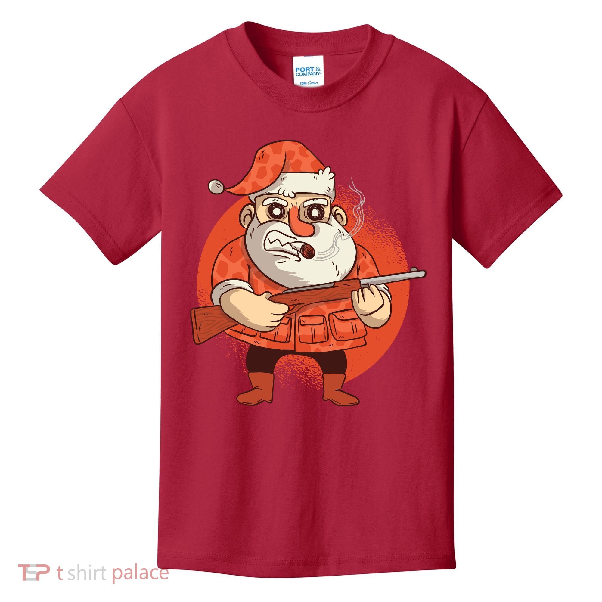 Hunting Santa Claus Kids T-Shirt