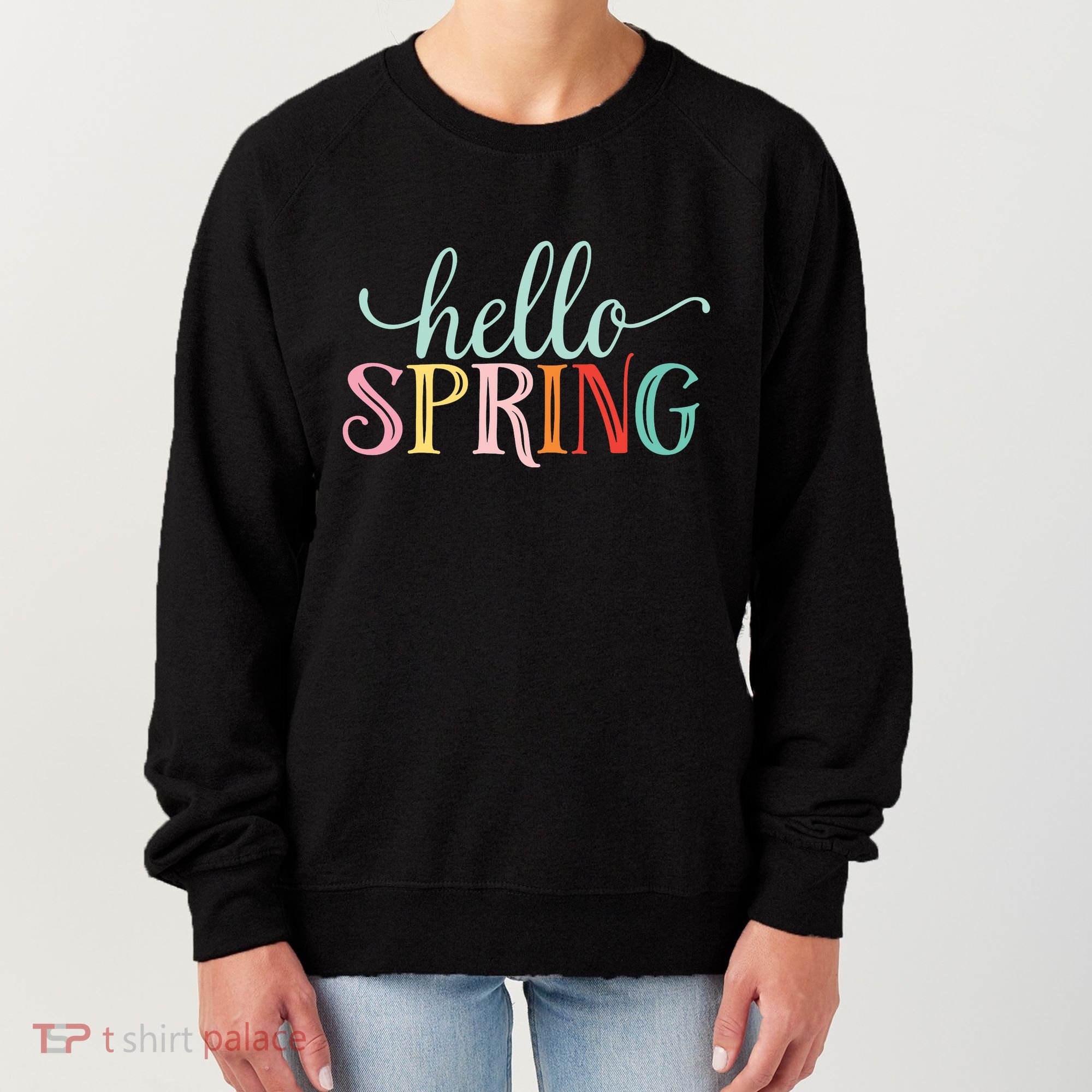Hello Spring Colorful Women's Sweatshirt