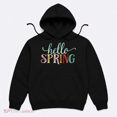 Hello Spring Colorful Hoodie
