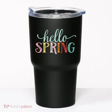 Hello Spring Colorful Tumbler