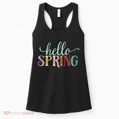 Hello Spring Colorful Women's Tank Top