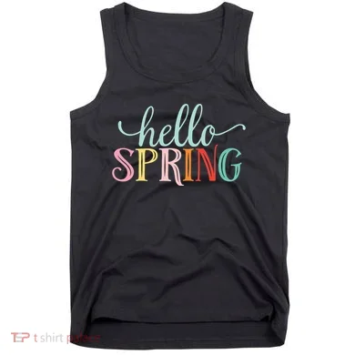 Hello Spring Colorful Tank Top