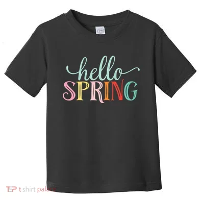 Hello Spring Colorful Toddler T-Shirt