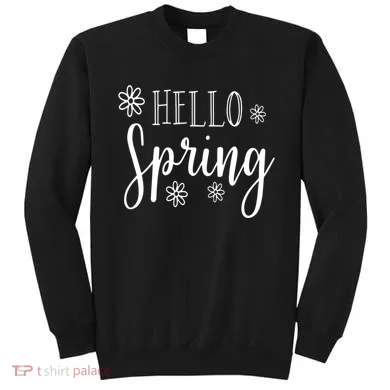 Hello Spring Cute Flower Sweatshirt