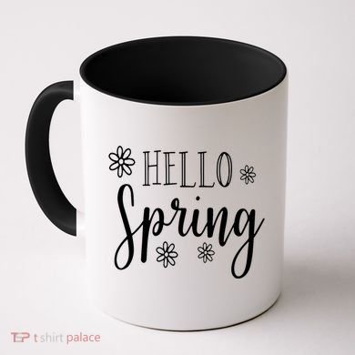 Hello Spring Cute Flower Coffee Mug