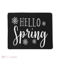 Hello Spring Cute Flower Mousepad thumb 0