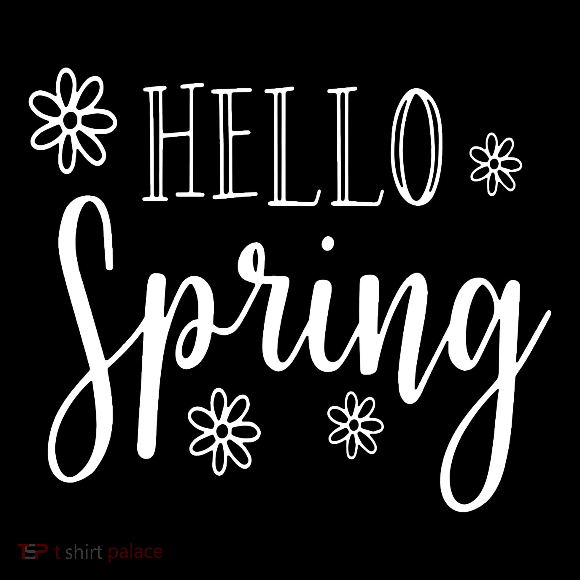 Hello Spring Cute Flower Mousepad