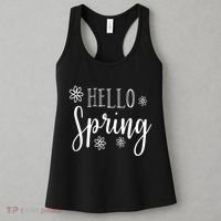 Hello Spring Cute Flower Women's Tank Top thumb 3