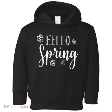Hello Spring Cute Flower Toddler Hoodie