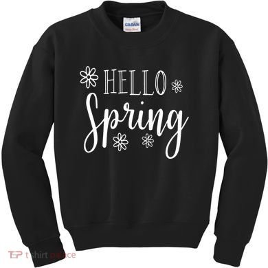 Hello Spring Cute Flower Kids Sweatshirt