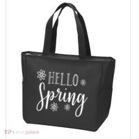 Hello Spring Cute Flower Tote Bag thumb 3