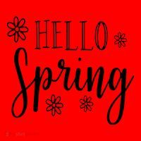 Hello Spring Cute Flower Santa Hat thumb 1