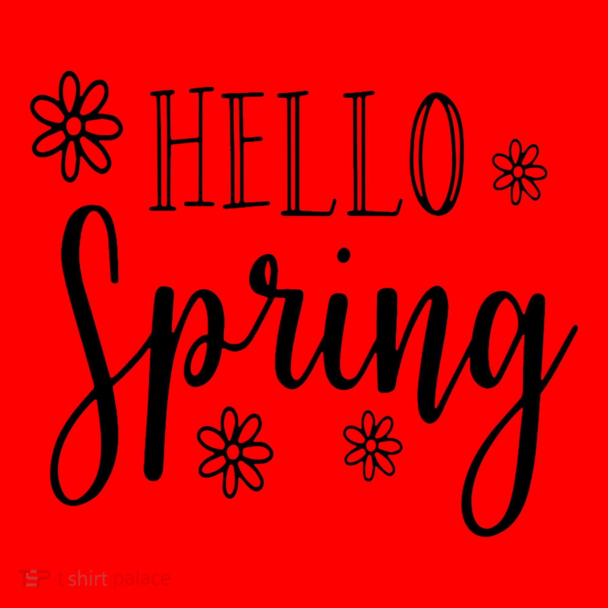 Hello Spring Cute Flower Santa Hat