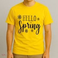 Hello Spring Cute Flower T-Shirt thumb 3