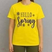 Hello Spring Cute Flower T-Shirt thumb 4