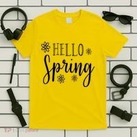 Hello Spring Cute Flower T-Shirt thumb 5