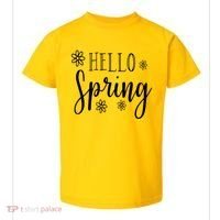 Hello Spring Cute Flower Toddler T-Shirt thumb 0