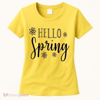 Hello Spring Cute Flower Women's T-Shirt