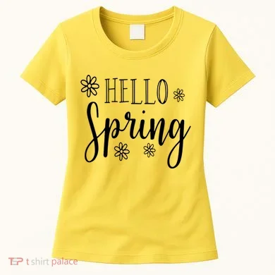 Hello Spring Cute Flower Women's T-Shirt