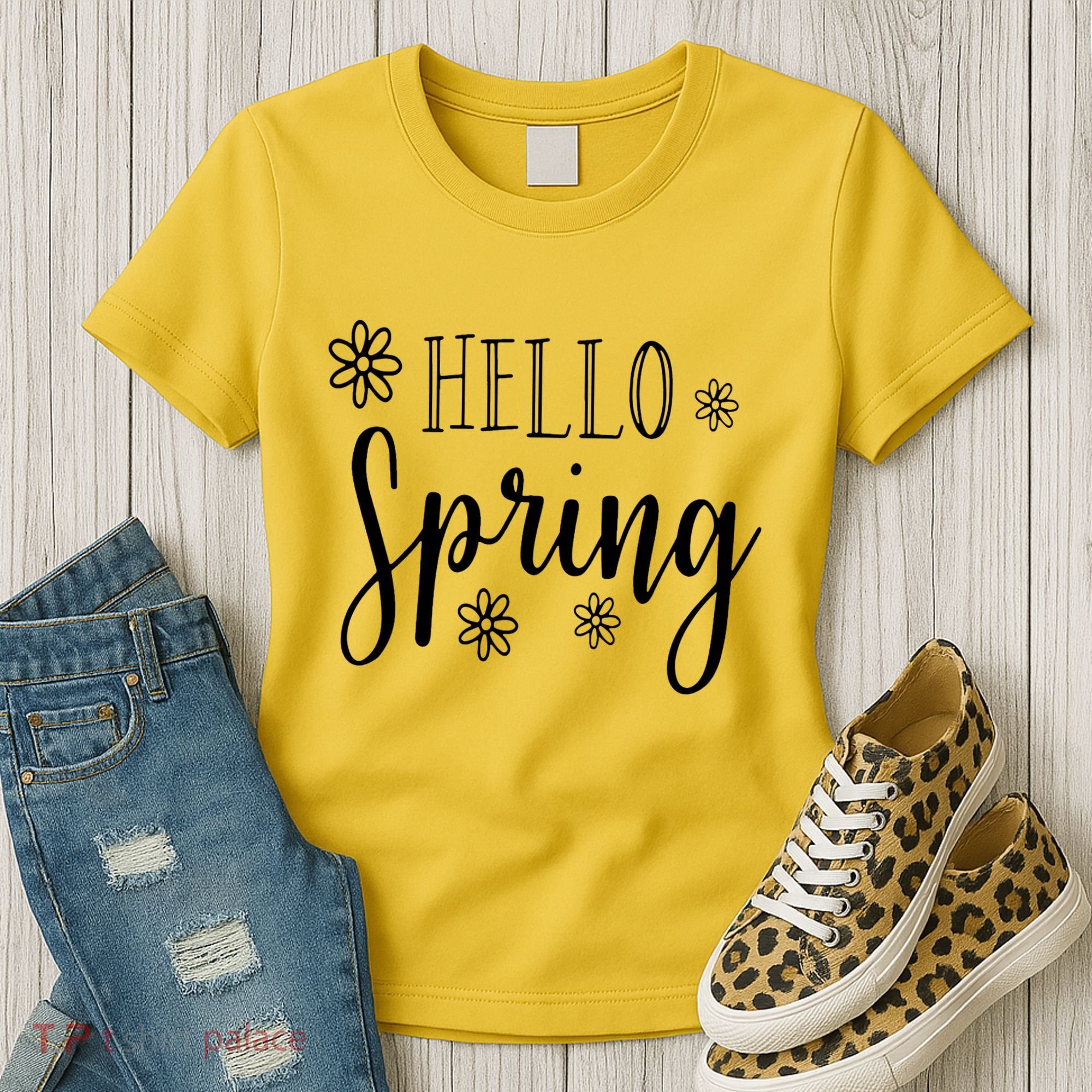 Hello Spring Cute Flower Women's T-Shirt