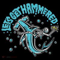 Hammerhead Shark Drinking Pun Let's Get Hammered Party Backpack thumb 2