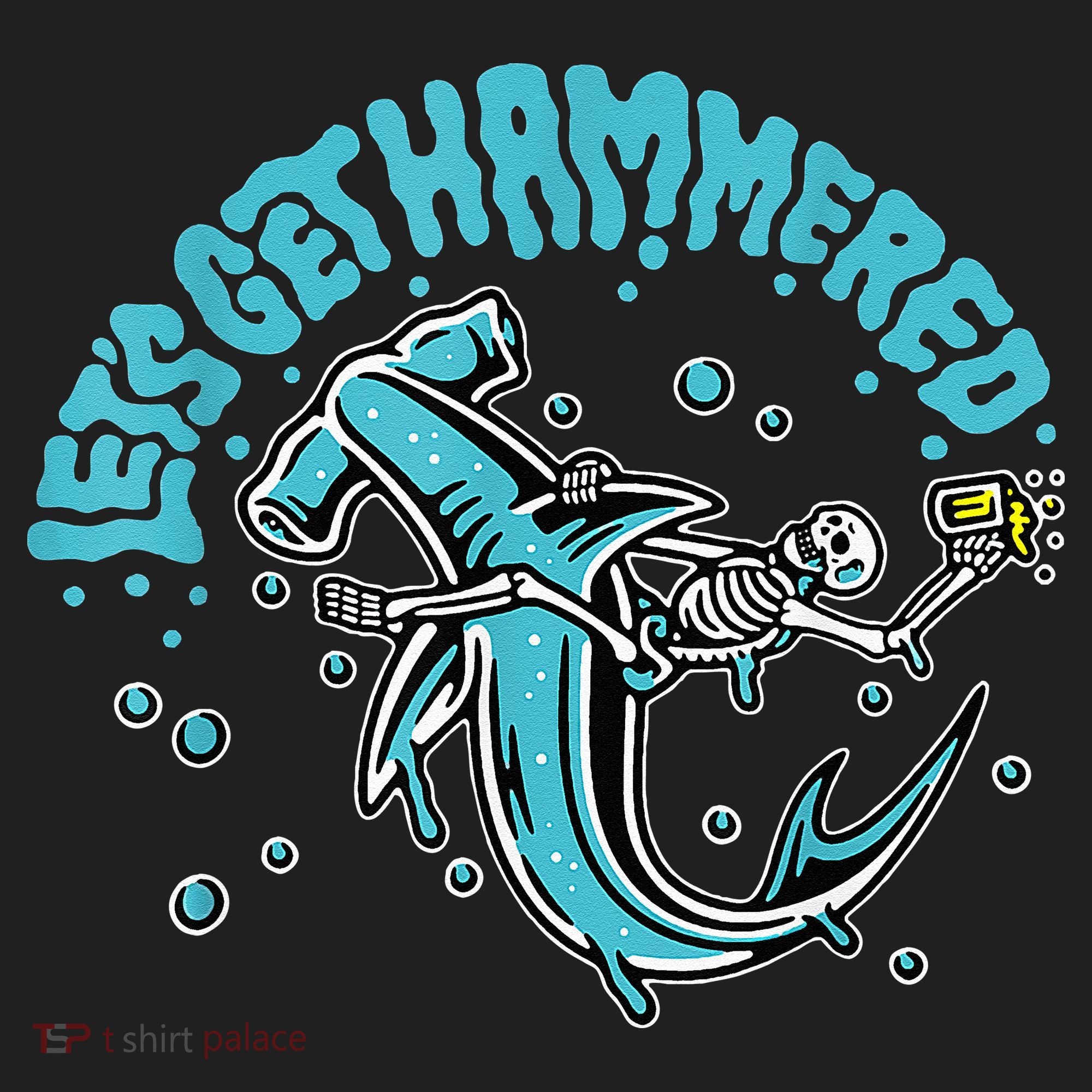 Hammerhead Shark Drinking Pun Let's Get Hammered Party Beanie