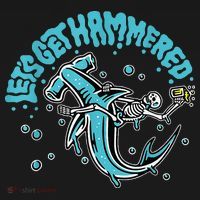Hammerhead Shark Drinking Pun Let's Get Hammered Party Pajama Set thumb 2
