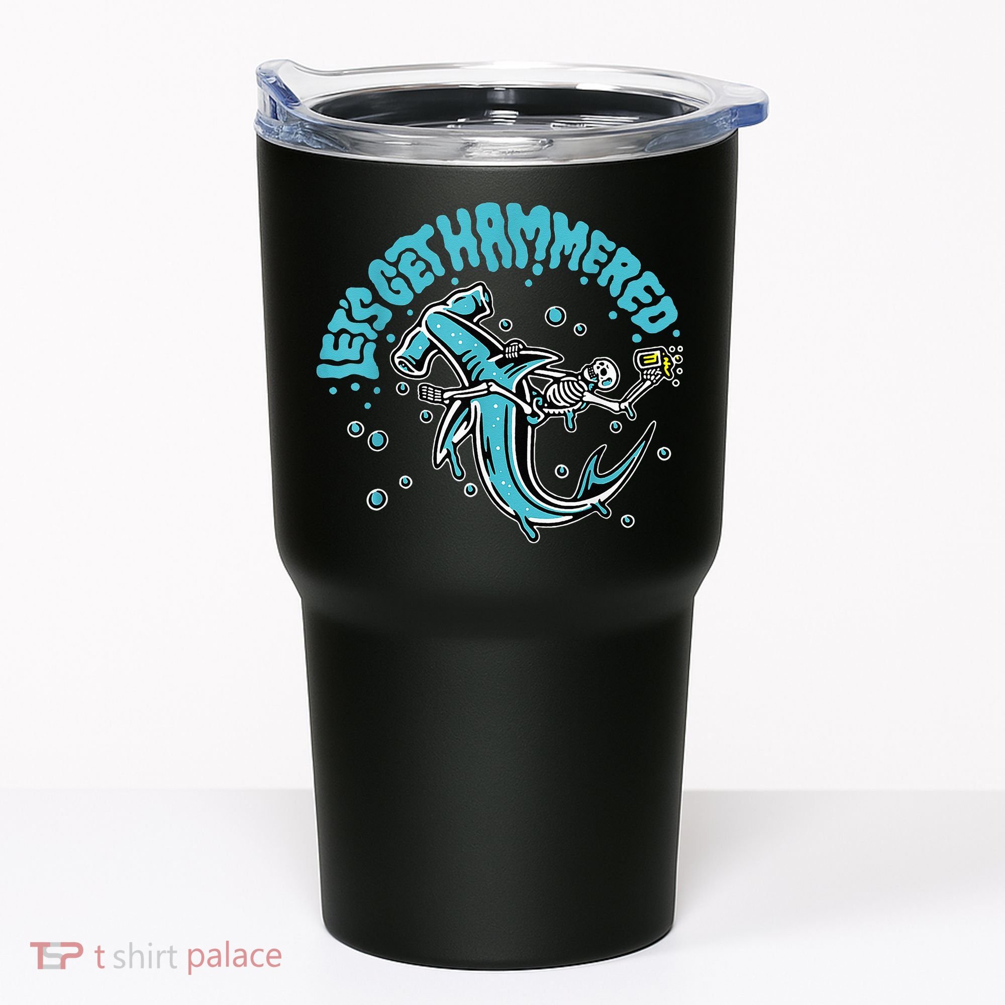 Hammerhead Shark Drinking Pun Let's Get Hammered Party Tumbler