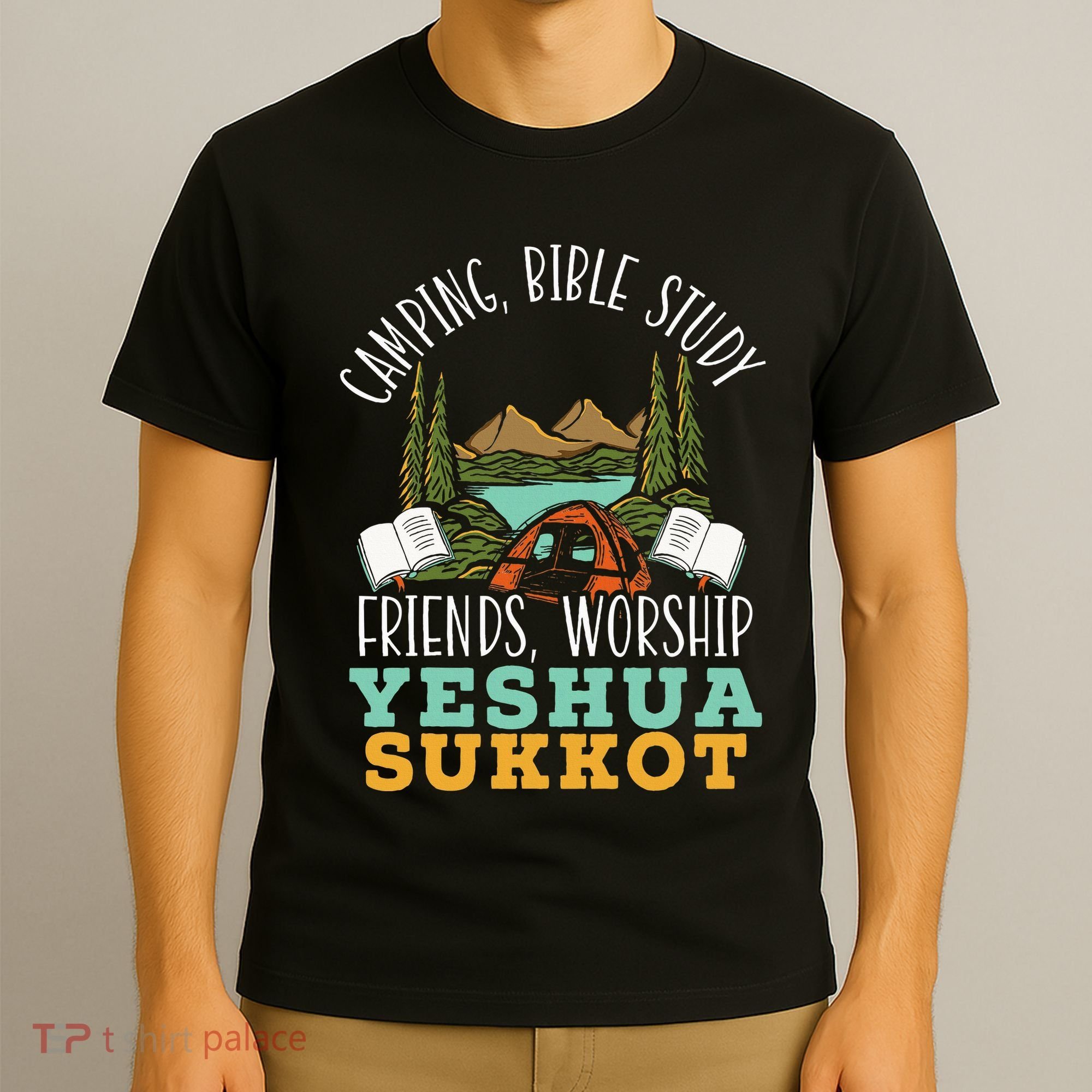 Happy Sukkot Day Lulav Palm Tree Israelite Jewish T-Shirt
