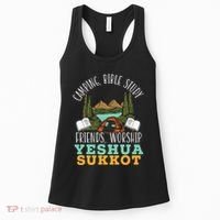 Happy Sukkot Day Lulav Palm Tree Israelite Jewish Women's Tank Top thumb 0