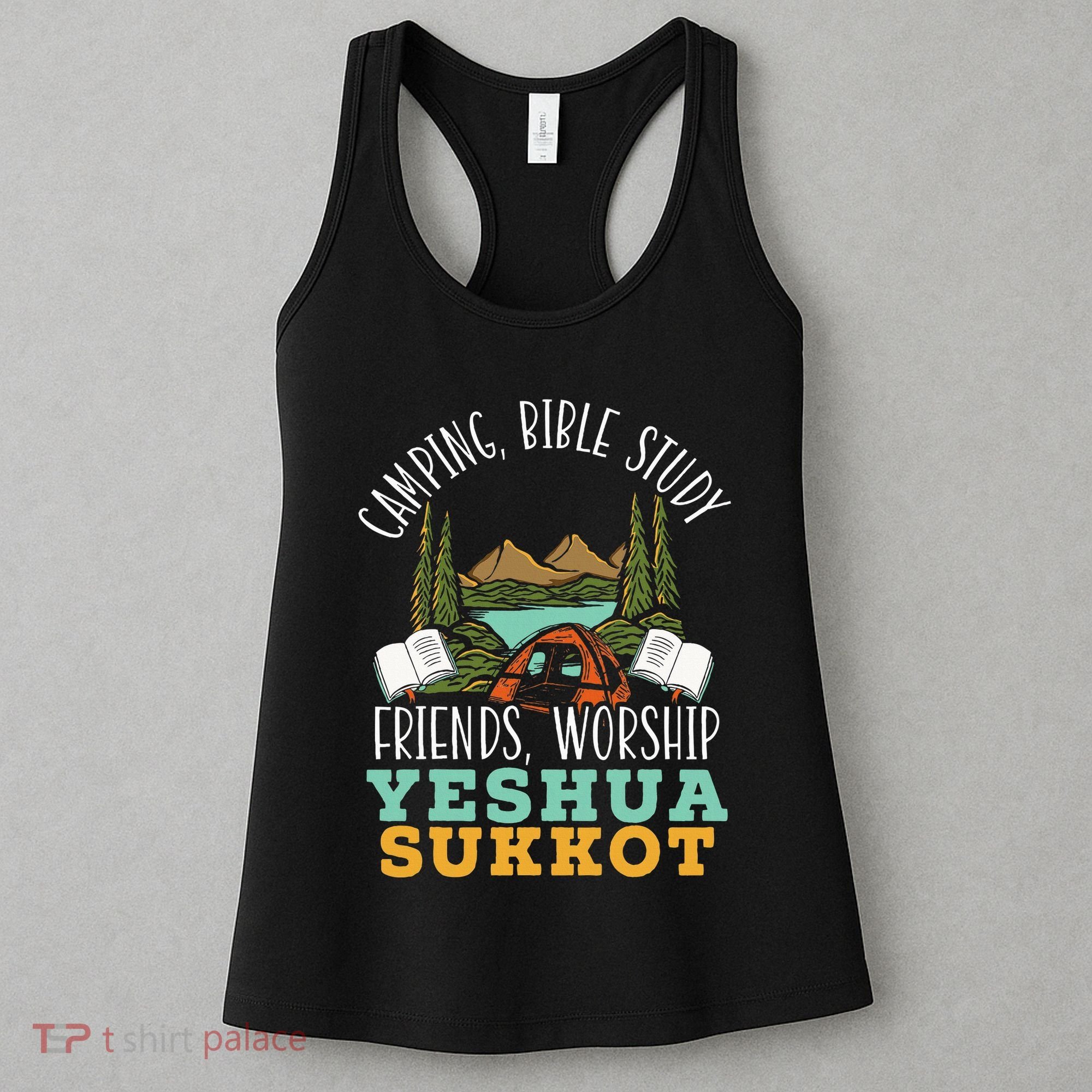 Happy Sukkot Day Lulav Palm Tree Israelite Jewish Women's Tank Top