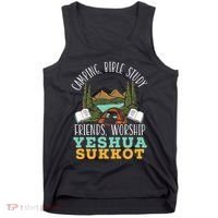 Happy Sukkot Day Lulav Palm Tree Israelite Jewish Tank Top thumb 0