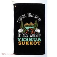 Happy Sukkot Day Lulav Palm Tree Israelite Jewish Golf Towel thumb 0