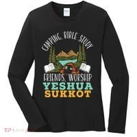Happy Sukkot Day Lulav Palm Tree Israelite Jewish Women's Long Sleeve Shirt thumb 0