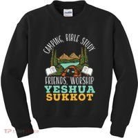 Happy Sukkot Day Lulav Palm Tree Israelite Jewish Kids Sweatshirt thumb 0