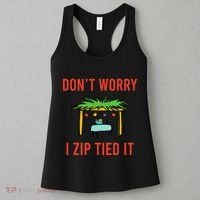 Happy Sukkot DonT Worry I Zip Tied It Jewish Sukkah Builder Women's Tank Top thumb 3