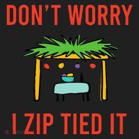 Happy Sukkot DonT Worry I Zip Tied It Jewish Sukkah Builder Golf Towel thumb 3